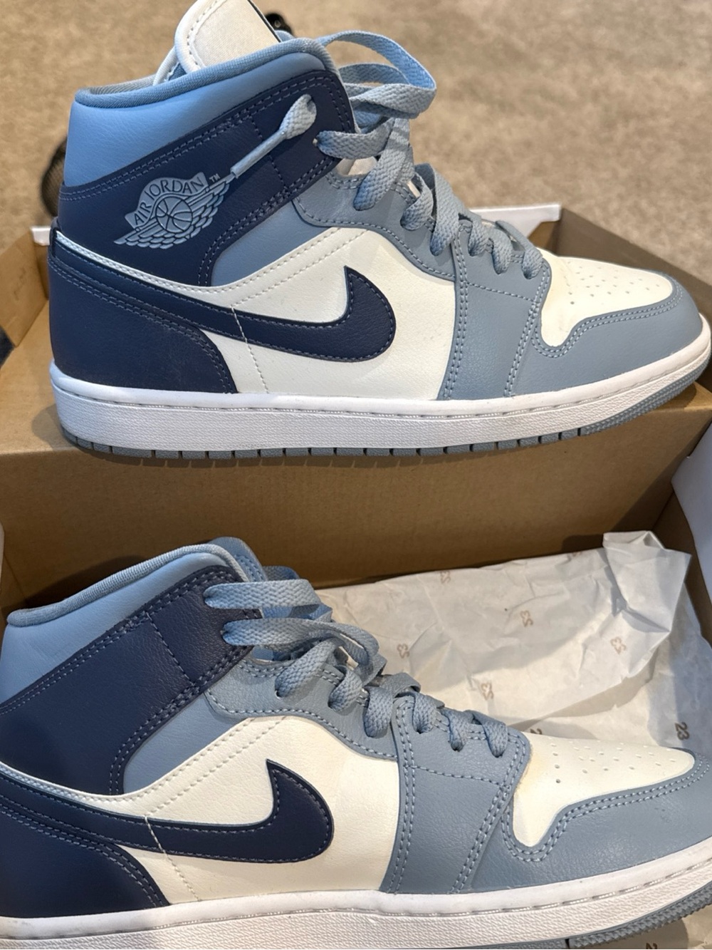 Women’s Nike Jordan High Mid Sneakers Colorblock - Picture 6 of 6